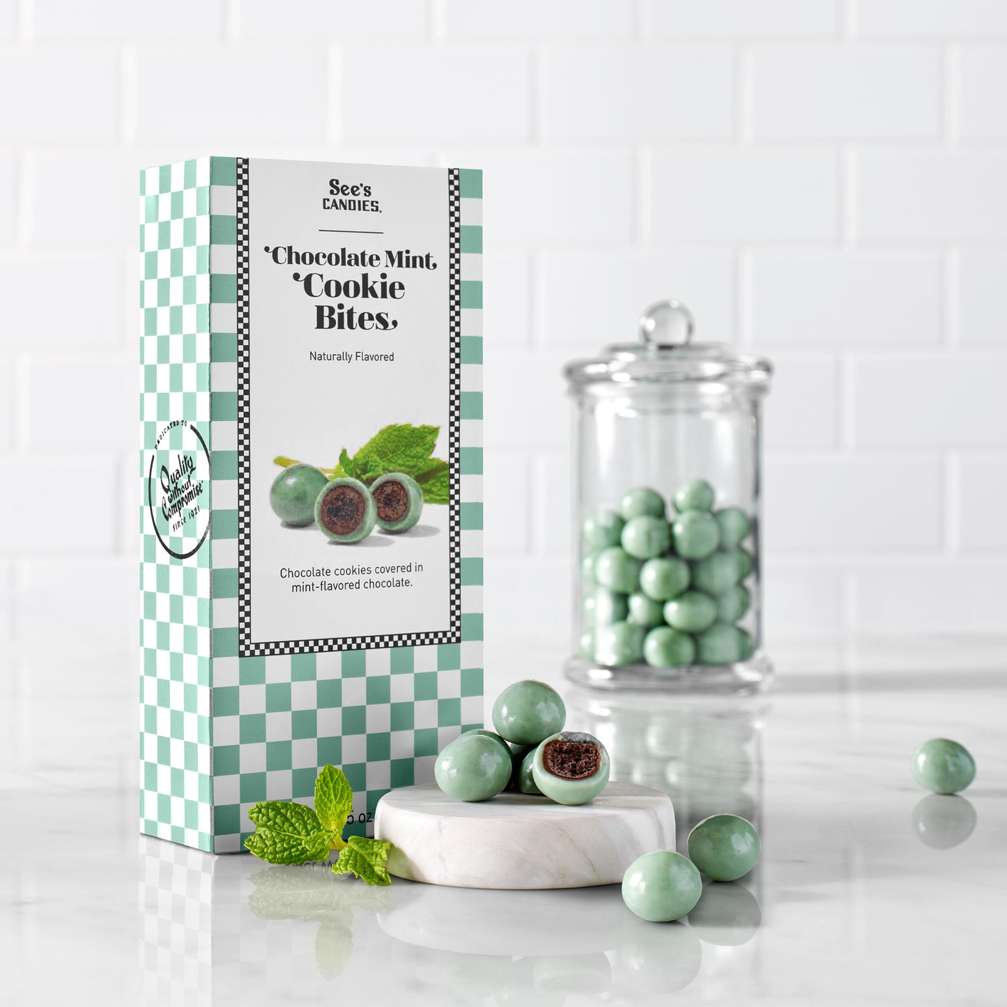 Chocolate Mint Cookie Bites